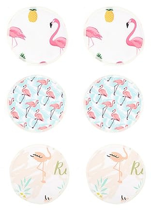 KOMBIUDA 3paires Coussinet d Allaitement Anti-fuite Lavable Tapis d Allaitement Respirant Confortable Prévient Les Fuites De Lait