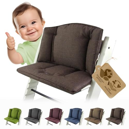 Ersatzbezug Kissen kompatibel mit Stokke Tripp Trapp M1 mittelbraun | Sitzkissen, Kissen-Set, weich, gepolstert, waschbar & langlebig