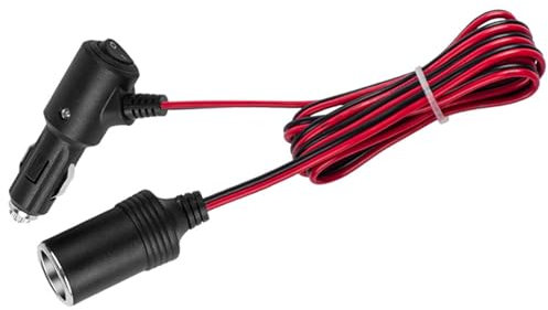 Car Extension Cord With On/off- Button Max180W For Car Chargers Vacuum Cleaners Fans LED Lights Vehicle Electronics