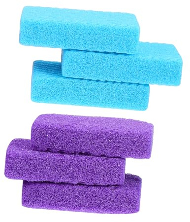 VICASKY Pietra Pomice per Piedi 6 Pezzi Set Esfoliante Rimozione Calli e Pelle Morta Massaggio Rilassante Cura Piedi Talloni Duroni Spa Casa Colore Casuale
