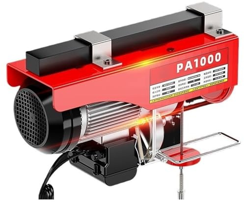 GUHPZA Polipasto Eléctrico De Microgrúa, Cabrestante Portátil para Uso Doméstico De 1 Tonelada,600 1200kg/20m