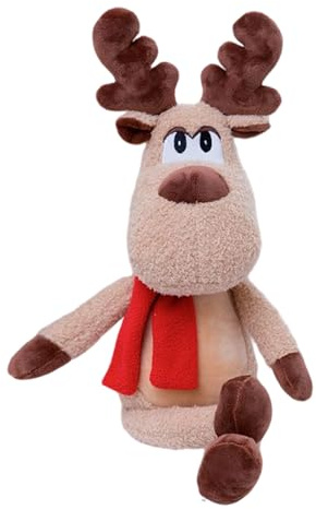 Yuemeuy Weihnachtsrentier - 50 Zentimeter Spielzeug Puppe Zubehör,Plüschrentier Kuscheltier - für Innenbereich Wohnzimmer Schlafzimmer Sofa Boden Kinder Freunde Familie