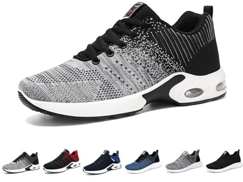 Ortopediska bowlingskor för män – högerhänta breda sneakers för komfort och prestanda, Svartgrå vadderade sulor, 39.5 EU