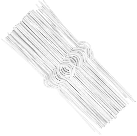 ABOOFAN Ganchos para Colgar Calendarios de Pared 35 Cm, 100 Unidades de Alambre Metálico en Color Claro, Perchas de Metal para Calendario y Póster, Colgador Multifuncional para