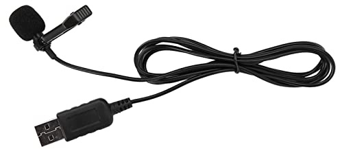 Naroote Mini Micrófono USB con Clamp/Holder de Alta Sensibilidad para PC, Salida Estéreo Omnidireccional de 360° para Transmisión por Internet y Video Chat, Diseño Liviano y Portátil para Grabación,