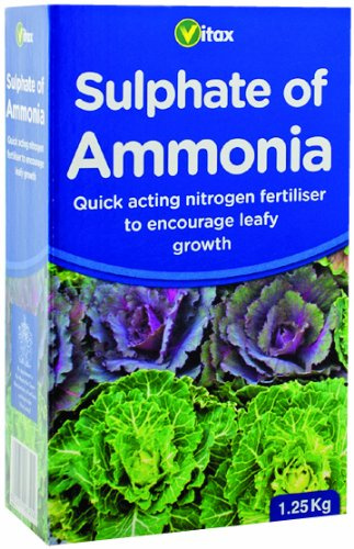 Sulphate of Ammonia 1.25kg – High Nitrogen Fertiliser, Lawn & Plant Feed for Fast Green Growth