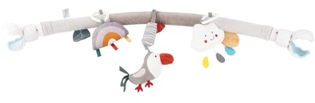 Alomejor Baby Stroller Arch Toy, Sensory Motor Skills Clip On Plush Bouncer Toy for Bassinet Crib (Bird)