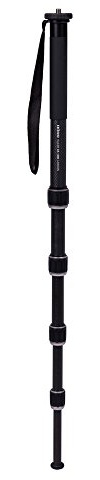 Dörr 380370 Einbeinstativ Monopod Racer CR-1300 Carbon, 5-teilig, Stativgewinde (3/8-1/4 Zoll) (drehbar) Inklusiv Handschlaufe und Schutzhülle schwarz