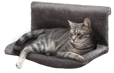 Petlicity Warm and Cosy Pet Cat and Dog Radiator Bed (Grey)