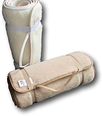 Alpull yogamatta sportmatta pilatesmatta av ull Vit 50x200