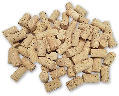 100 corchos nuevos de 45 x 24 mm, para manualidades, claros, corchos de vino para manualidades, ideas de manualidades, ecológicos, veganos