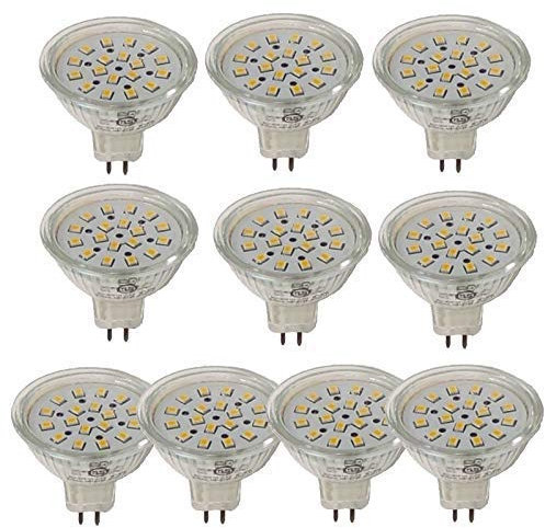 TECNOLUX EURO-LAMPADINA LED G5.3 12V 4.6W 3000K (pacK 10)