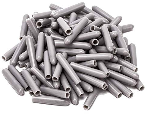 120 Stück Geschirrkorbkappen, Schutzkappen für Spülmaschinenkörbe, 3MM Innendurchmesser PVC Rack Abdeckung für Spülmaschine, Geschirrkorb (Graue)