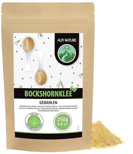 Alpi Nature Fenogreco en Polvo 250g, Fenogreco Semillas Molidas, Semillas de Methi en Polvo