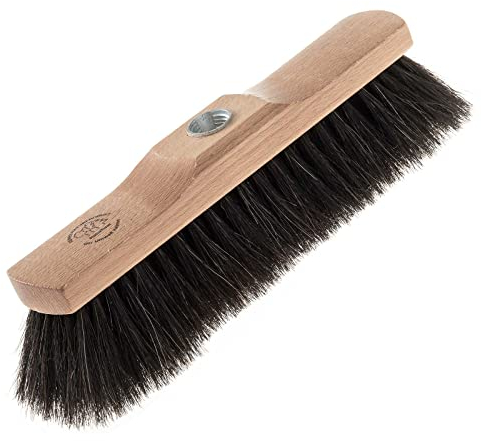 SIDCO Haushaltbesen Echt Rosshaar Zimmerbesen Hausbesen Kehrbesen Saalbesen Besen 30cm