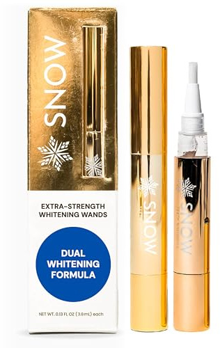 Snow Extra Maximum Strength Teeth Whitener Wands, Whitening Refill, Easy to Use Pen, Gel Refill, Oral Care Essentials - Pack of 2