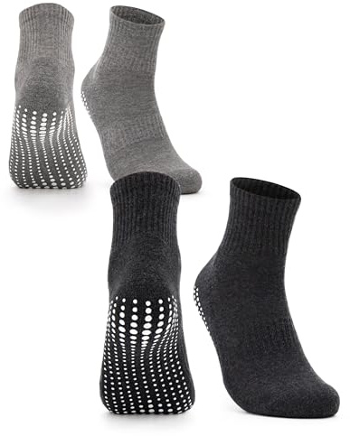 Occulto Herren Stoppersocken 2er Pack, 4er Pack (Modell: Andi) 2 Paar - Schwarz Grau 43-46
