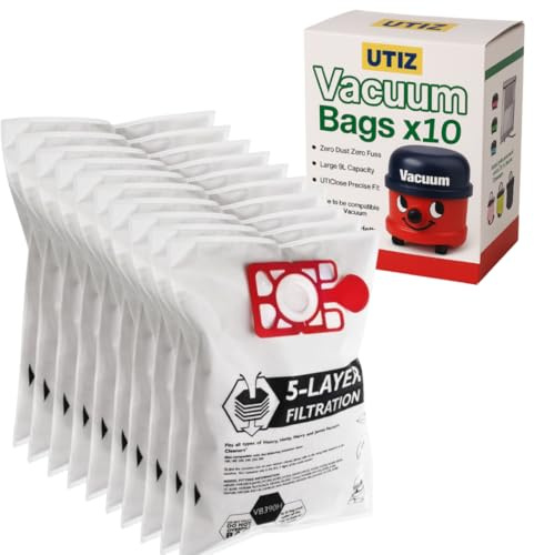 UTIZ Compatible Vacuum Bags for Henry & Hetty – Replacement for NVM-1CH / 907075 – Pack of 10 Dust Bags