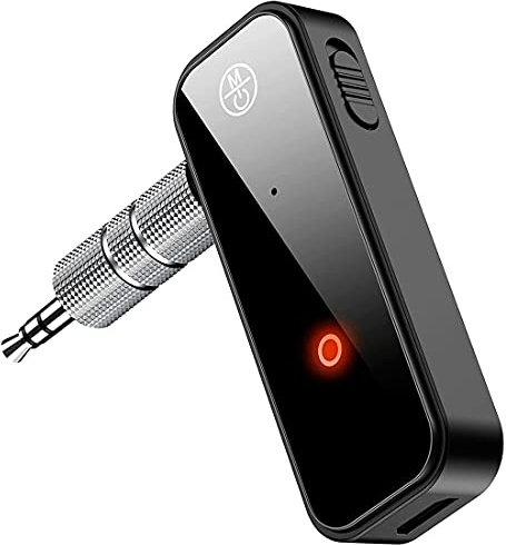 Transmisor Bluetooth Adaptador Emisor Jack - Transmisor Bluetooth 5.1, Adaptador Jack 3.5 mm de Audio para TV, Coche, Altavoces, Auriculares 2 en 1. Emisor y Receptor de Música Baja Latencia Inivech