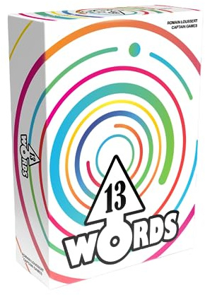 Partyspiel mit 13 Wörtern, Wortverbindungsspiel, kooperatives Spiel für Familienspielabend, durchschnittliche Spielzeit 20 Minuten, hergestellt von Captain Games