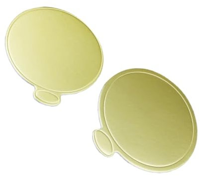 ABOOFAN 100 Stk tortenplatten kuchen teller Goldene Kuchen-Servierplatte Goldene Einweg-Kuchenunterlage Runder Kuchenboden goldenes Kuchenbrett Kuchenboden aus Pappe runden Mousse-Kuchen