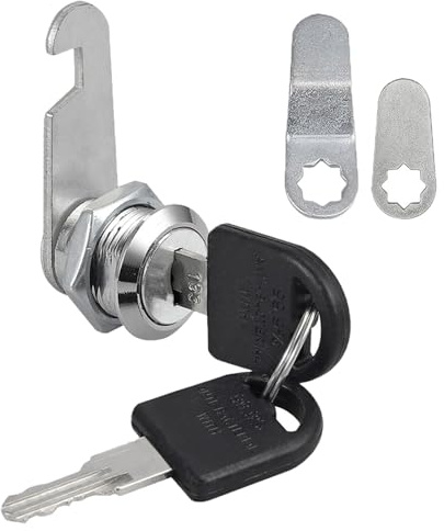 Anhoer 16mm Security Mailbox Lock with Alike Keys Barrel Drawer Mail Box Locker Cam Lock Cabinet Drawer Cam Locks for Door Cabinet Cupboard Locker Letter Box Wardrobe