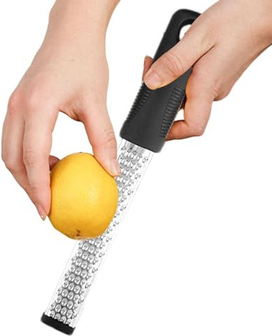 Zitronenschaber-Reibe – Edelstahl, Zitronen-Ingwer-Kartoffelzester, robuste Handreibe, Zitronen-Ingwer-Kartoffelzester, Zitronenschaber, Küchenwerkzeug für Gemüse, , Schokolade