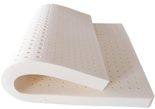 Latex-Matratzenauflage - Weicher Matratzentopper Aus Natürlichem Latex, Tragbar, Druck Entlastend, Weiche Und Atmungsaktive Orthopädische Latexmatratze,2.5cm,180x200cm