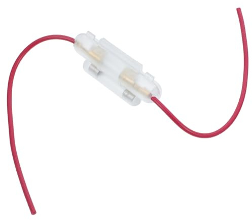 NIYANGLE Motorcycle Inline Double Fuse Holder Box Plastic Automotive Fuse Holder for Moped and Scooter Easy Install Replacement for Motorcycle Parts