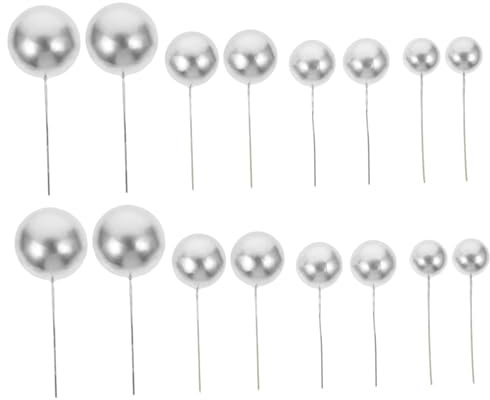 Cabilock 20 Adornos Cupcakes Cumpleaños Decoración De Espuma Mini Globos Para Tartas