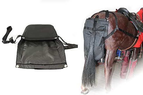 Horse Manure Bag,Equine Urine and Manure Bag-Leather Horse Diaper-Can prevent the horse manure from soiling your barn or ground (for horses with a height of 90-130cm) (L-130)