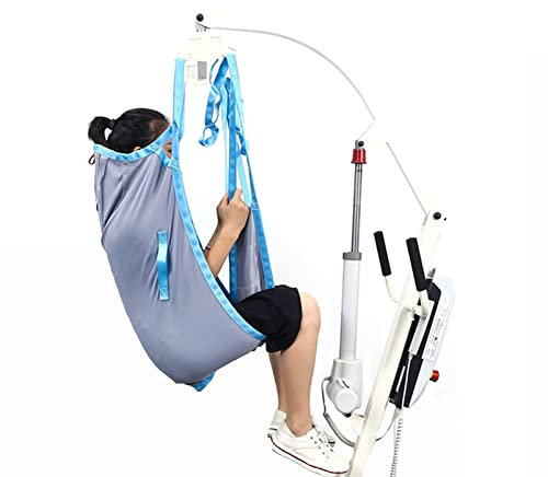 JFNHUTL Patientenhebegurte, Ganzkörper-Patientenhebegurt, Kopf- und Rückenstütze, Toilettentransfergurte, Atmungsaktive Gurte für Patientenlifte mit 600 lbs Mesh-Gewebe