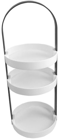 WESIEVYA Dreischichtiges Aufbewahrungsregal Für Badezimmer-arbeitsplatten Kosmetik-Organizer Parfüm-ständer Toilettenartikel-aufbewahrung Eck-Regal Für Küche Und Bad Tablett-Organizer Für s