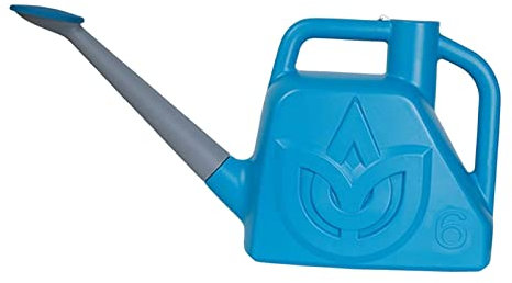 NYCBZ Annaffiatoio Portatile con ugello spruzzatore Regolabile for Piante da Giardino, Blu 6 Litri