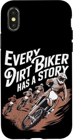 Chaque motocycliste a une histoire de moto tout-terrain Coque pour iPhone X/XS