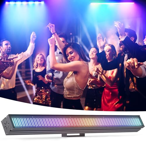 768 LED Bar Wallwasher Effektstrahler, 200W LED-Langpixellicht, RGBW Stroboskop-Effektlicht Bühnenlicht für DJ Partys Musikbar Konzerten, 1 Stück