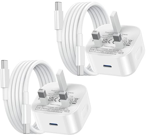 iPad Charger,New Apple USB C Fast Charger Cable and Plug 2Pack 25W Charge for i Pad Pro 12.9 11 13 inch 4th 5th 6th M4 2024 Generation/Air 10.9 inch 5th Gen M2 M3/Mini 6 A17 Pro/Pad 10th A16 11th 2025