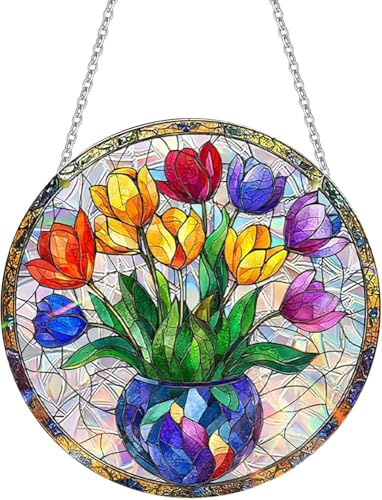 Acrylic Animal Home Decor Pendant,Colorful Suncatchers for Windows Hanging，Cute Cats,Dragons,Scary Witches,Skull,Pumpkins and Butterflies Decorations,Halloween Christmas Ornaments,Festiv(Color:Blue-d)