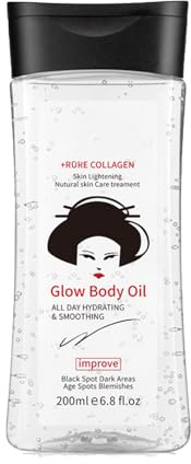 Huile en Gel à la Vitamine B3 - Hydratation Intense et Éclat Immédiat pour Peaux Sèches, Soin Quotidien Corps et Visage, Idéale pour Massage (#4, 200ml)