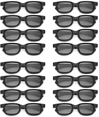Uikdjgu 16 Uds. Gafas 3D Pasivas Polarizadas para Pantalla Cine IMIX