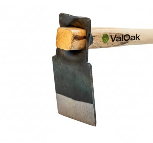 Valoak Zappa Tipo Bellota da Giardinaggio | Manico in Legno di Faggio da 110 cm | Lama in Acciaio da 10x8 cm | Made in Italy