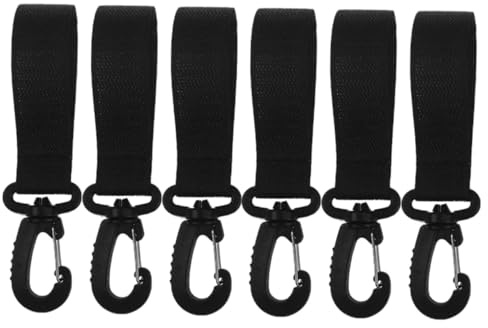 VICASKY Ganci in Poliestere e Plastico per Passeggino 6 Pezzi Riutilizzabili Leggeri e Compatti Design Elegante per Viaggi e Uso Quotidiano per Mamme Moderne