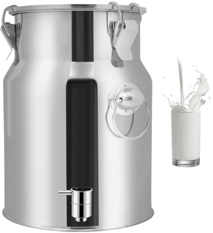 Bidon Avec Robinet 30l Inox,Bidon Alimentaire De Transport De Lait De Ferme Bidon De Baratte,Capacity-35L