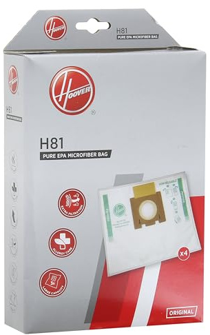 Masterpart Vacuum Microfibre Dust Bags, Pack Of 4, H81, To Fit Hoover Vacuum Cleaners 35601865