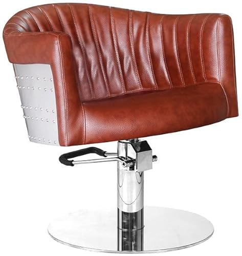 Comair 7001130 St. Tropez Bedienungsstuhl Retro Design mit hydraulisch arretierbarer Pumpe, braun