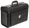 Tassia Executive Leather Look Pilot Case - Front Pocket Lock Protection - Pilotcase Pilot Suitcase, Pilot Bag, Business Briefcase, Professional Flight Travel Case