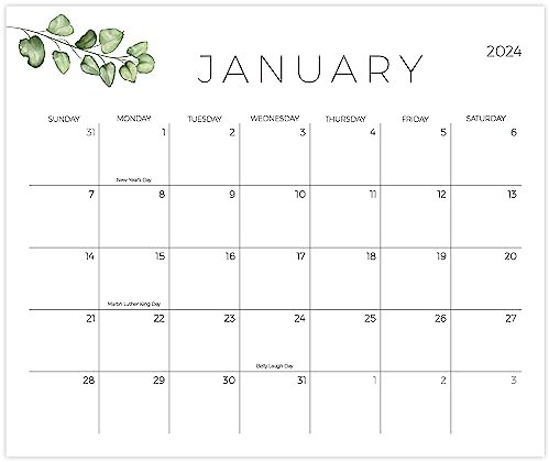 Kalender 2024 – Magnetischer Kalender für Kühlschrank, monatlicher Familienkalender, 18-monatiger Kühlschrankkalender von Januar 2024 bis Juni 2025, magnetischer Kühlschrankkalender für Zuhause und