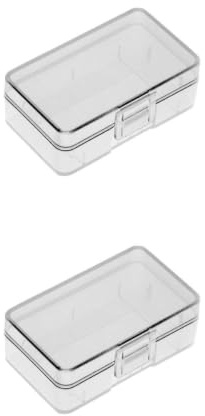 CAXUSD Caja De Plástico PP para Guardar Baterías De 9 V 2 Unidades Ligera Y Ideal para Viajes Electrónicos.