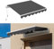 Store Banne Manuel 3x2.5M, Auvent Réglable Aluminium, Store avec Manivelle à Bras Articulés, Anti-UV, Résistant au Vent, Inclinaison réglable, Facile à Installer, pour Terrasse et Balcon, Gris Foncé