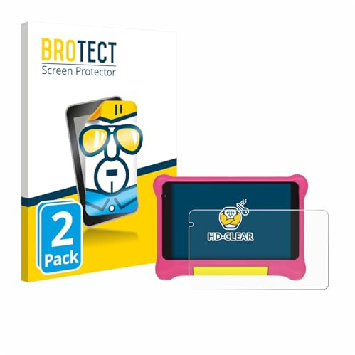 BROTECT 2 Stück Schutzfolie für Happybe Kids Tablet 7 Displayschutz Folie Made in Germany, Ultra-Klar